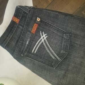 7 for all man kind, wide leg, sz 25